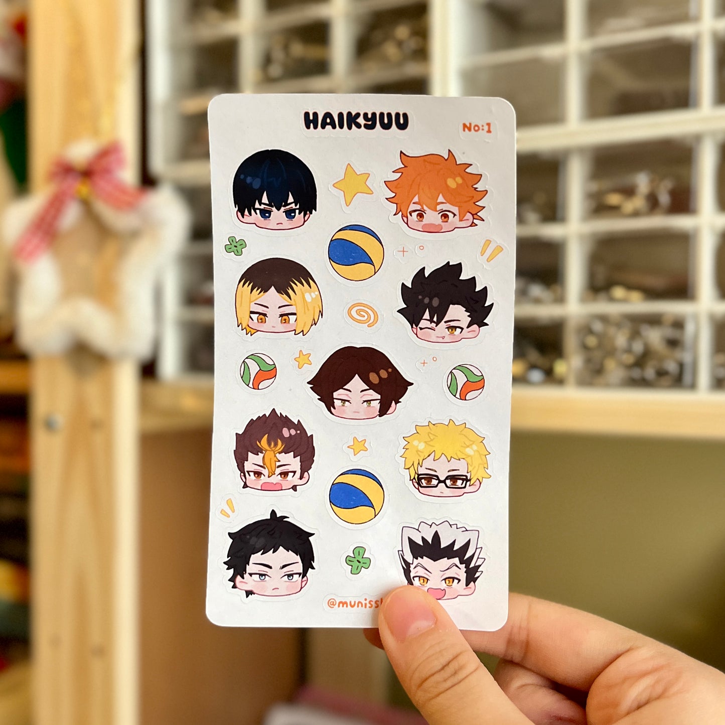 Haikyuu Chibi Heads Sticker Sayfası