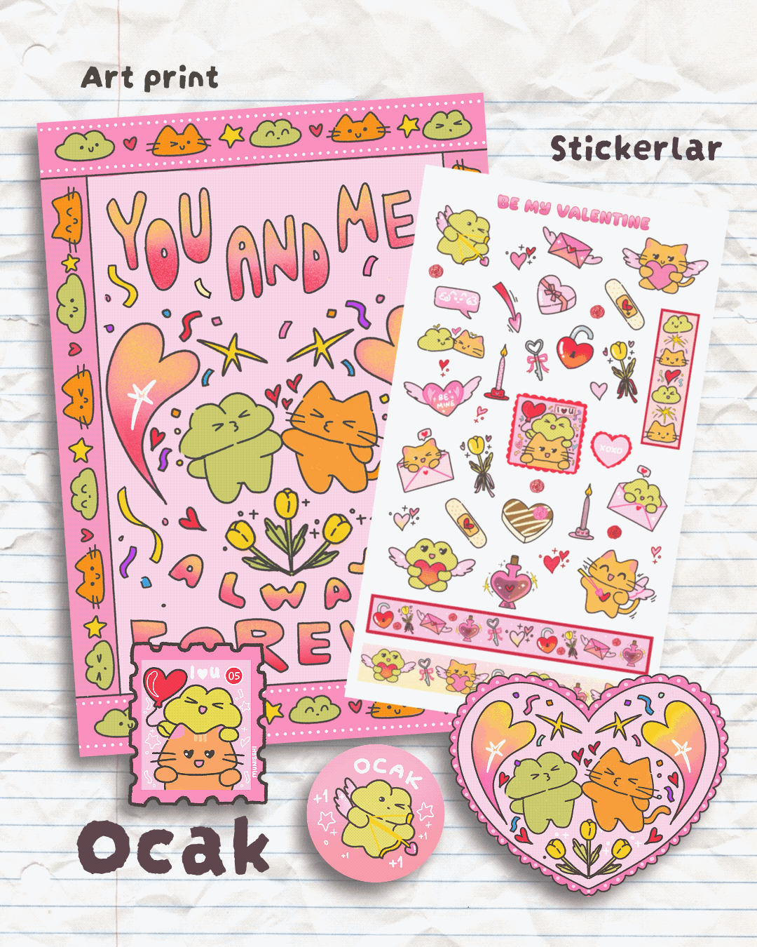 Aylık Baskı + Sticker Kulübü (ÜCRETSİZ KARGO)