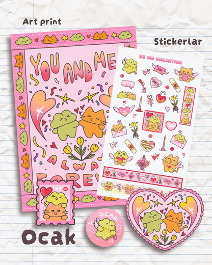 Aylık Baskı + Sticker Kulübü (ÜCRETSİZ KARGO)