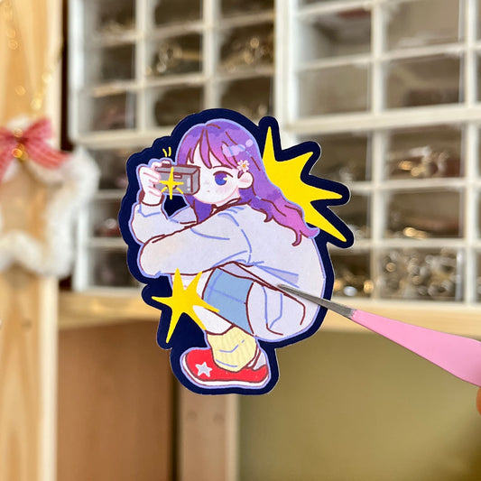 Photographer Girl Sticker