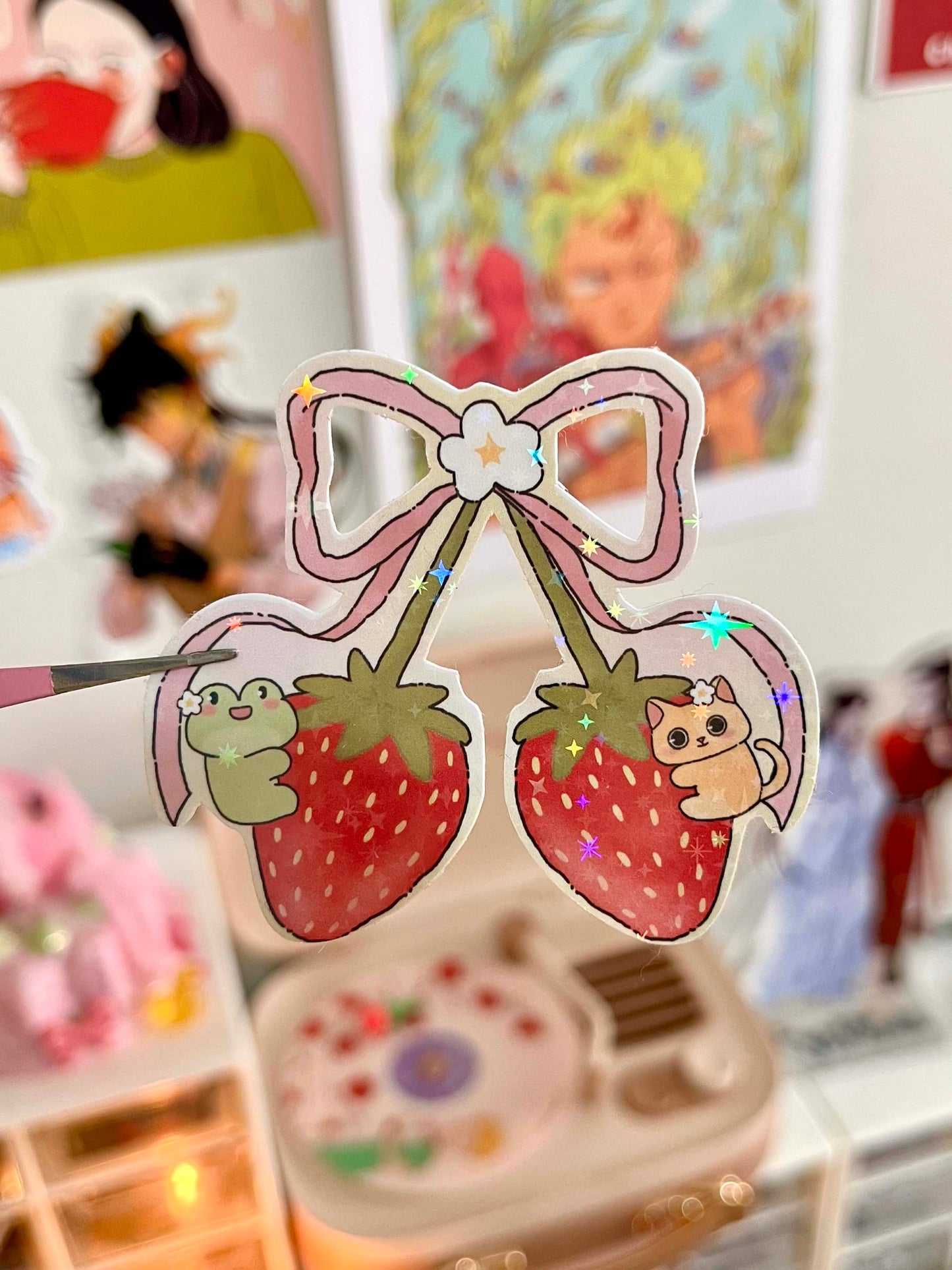Hologramlı Coquette Berry - Sticker